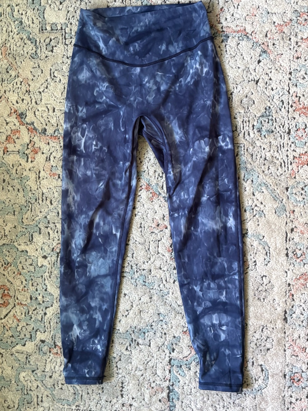 Gymshark Navy Tie-Dye Kids Leggings